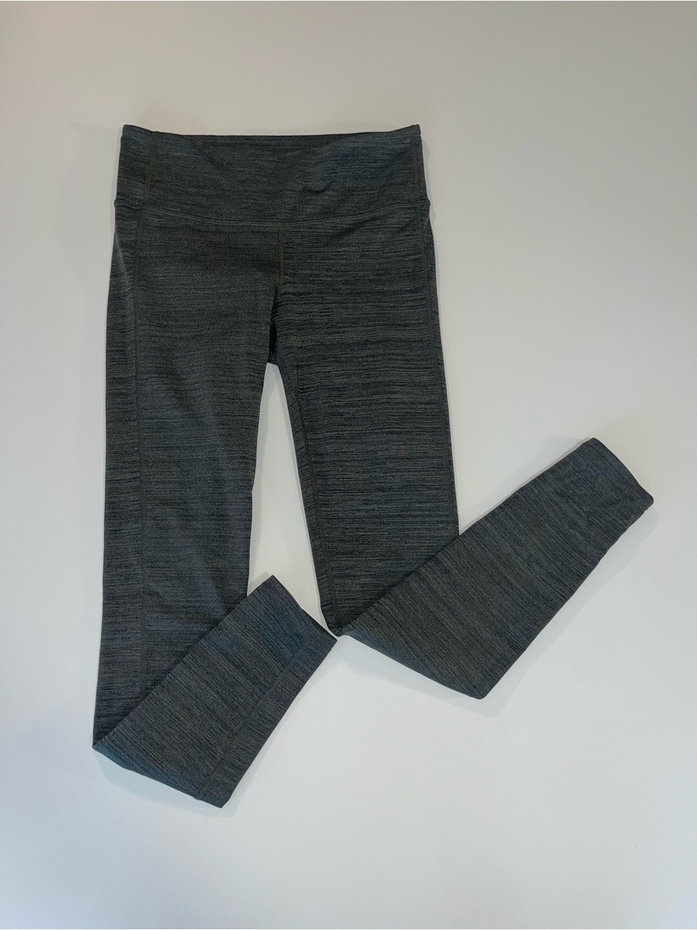 Athleta Chaturaga Leggings Full Length Space Dye Gray Size Small